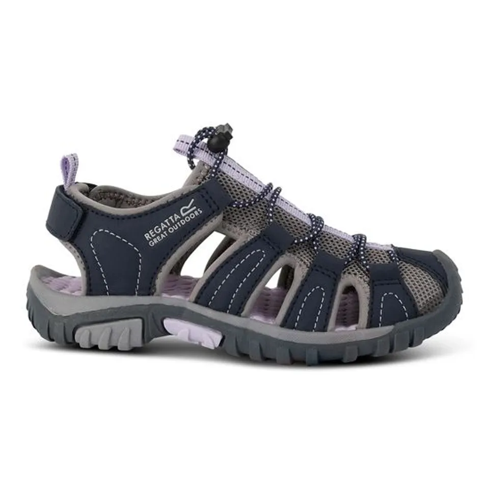 REGATTA WESTSHORE JUNIOR NAVY/ LILAC FROST SIZE 4