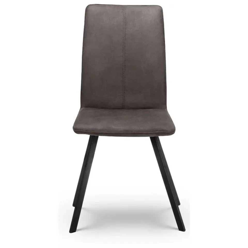 BOXED KHARBANDA UPHOLSTERED DINING CHAIRS, CHARCOAL - SET OF 2 (1 BOX)