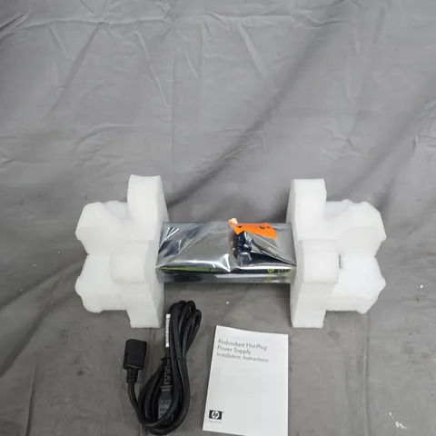HP REDUNDANT HOT-PLUG POWER SUPPLY FOR SERVERS – INCLUDES POWER CORD & INSTALLATION MANUAL