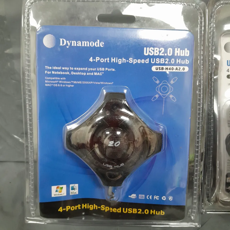 LOT OF APPROXIMATELY 40 DYNAMODE USB2.0 4-PORT HUBS