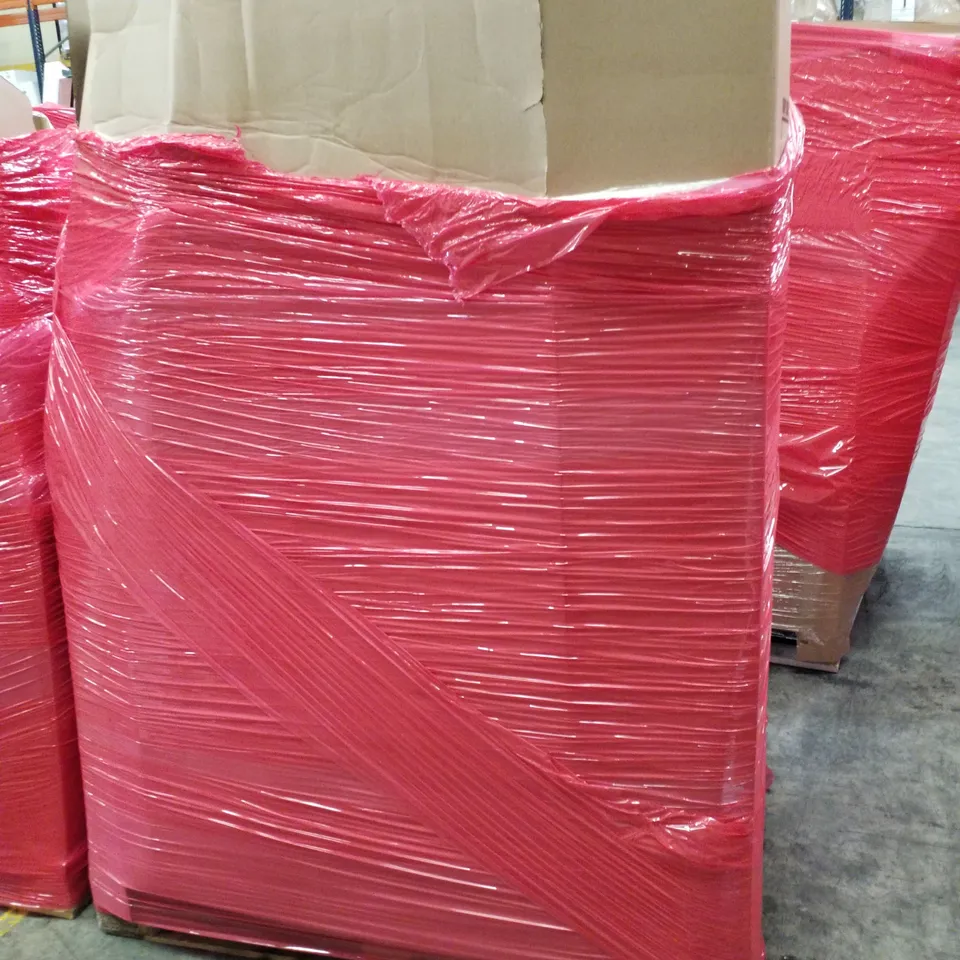 PALLET OF ASSORTED PRODUCTS INCLUDING TOILET SEAT, TWIST BOARD, AIR COOLER, WALL ART, MULTI-FUNCTION STEAM CLEANER