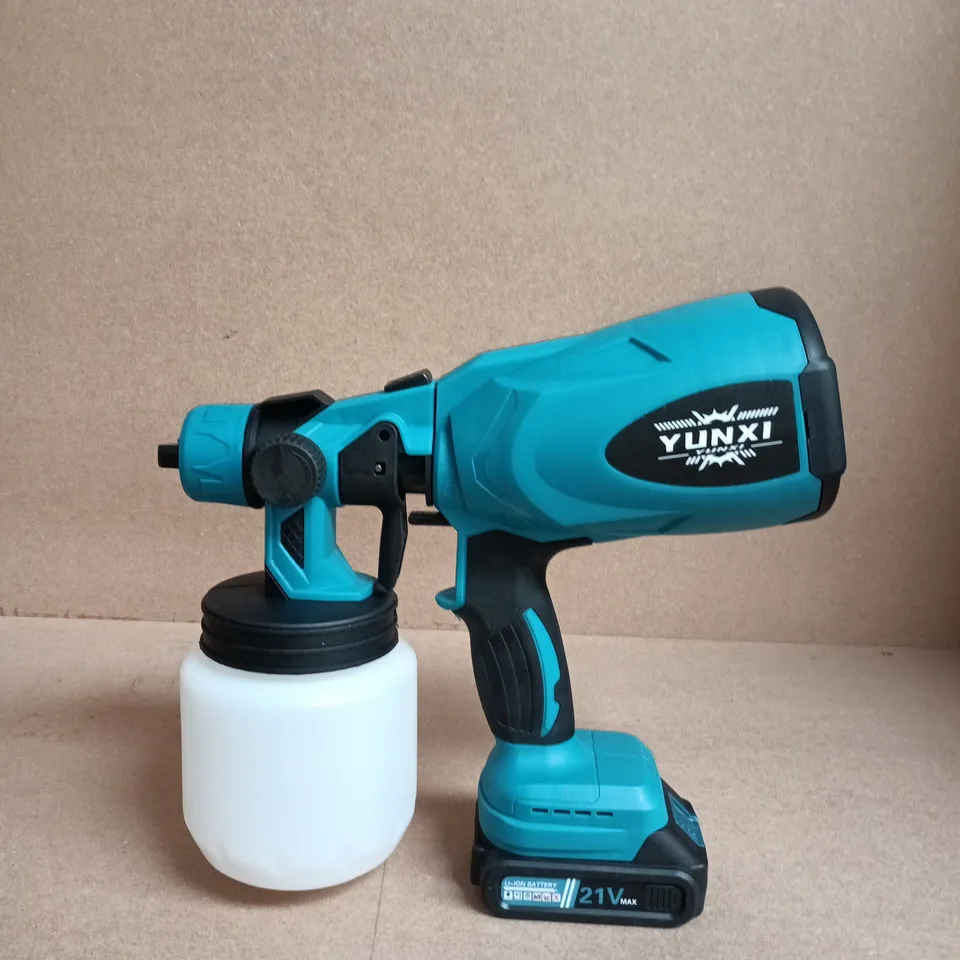 YUNXI 21V CORDLESS PAINT SPRAYER WITH BATTERY