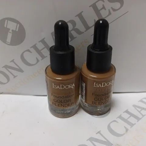 BOX OF APPROXIMATELY 15 X 15ML VIALS OF ISADORA FOUNDATION COLOUR BLENDER