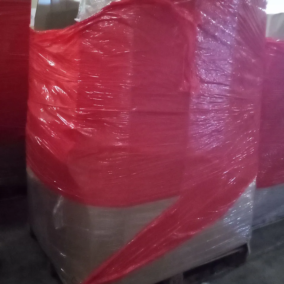 PALLET OF ASSORTED ITEMS INCLUDING LED NUMBER CLOCK, LED CEILING MOUNTED LIGHT, MINI CIRCULAR SAW, CURTAIN ROD, OFFICE CHAIR