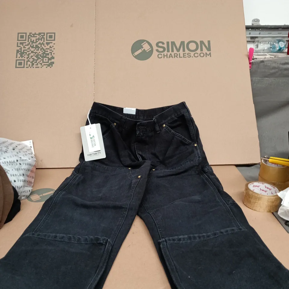 Carhartt Double Knee Pant – Black Denim, UK 30 (30x32) – Carhartt WIP