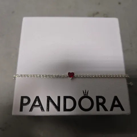 BOXED PANDORA HALO HEART BRACELET 