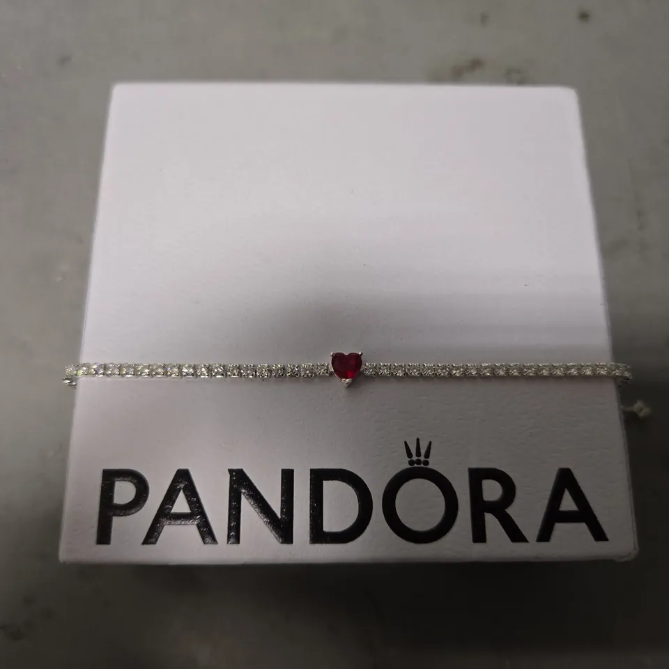 BOXED PANDORA HALO HEART BRACELET 