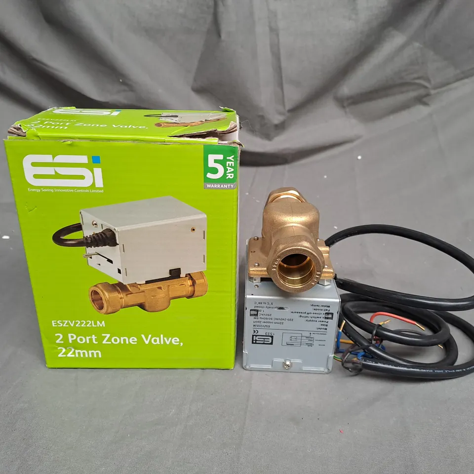 SI CONTROLS 2 PORT ZONE VALVE 22MM