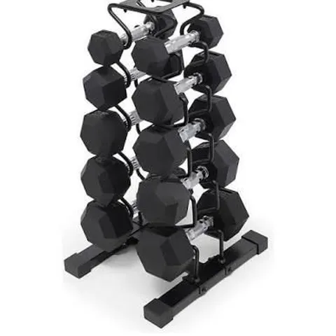 BOXED MARCY DBR-150 DUMBELL SET & RACK (4 BOXES)