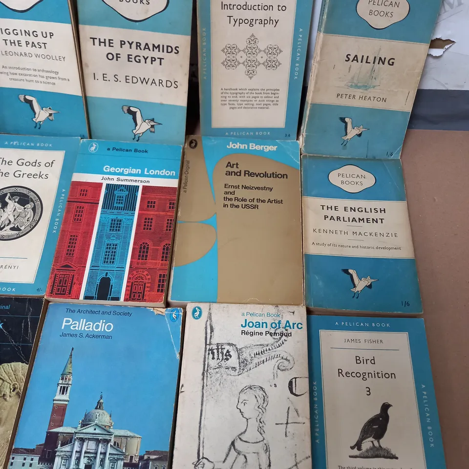 LOT OF APPROXIMATELY 80 ASSORTED VINTAGE BOOKS BY THE PELICAN BOOKS PUBLISHER