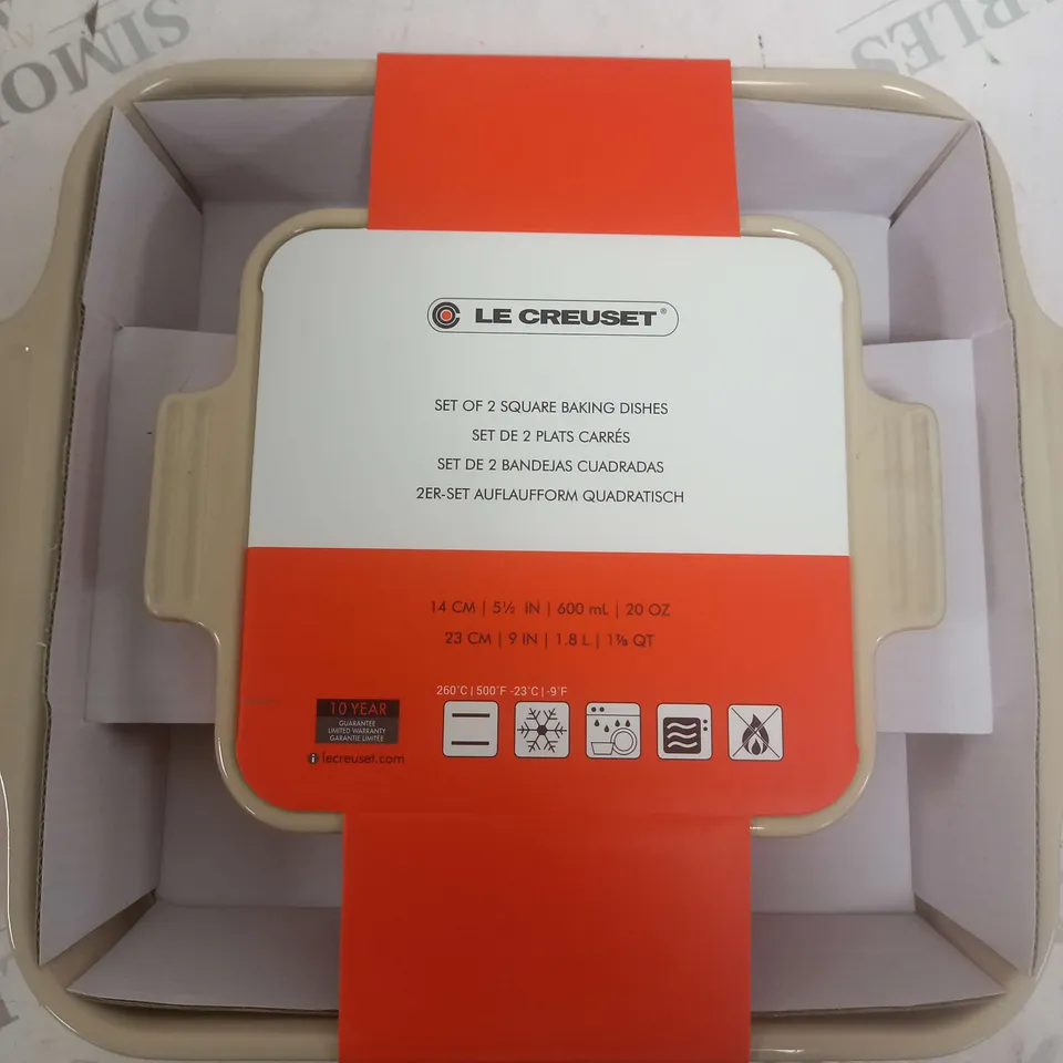 LE CREUSET SQUARE BAKING DISHES