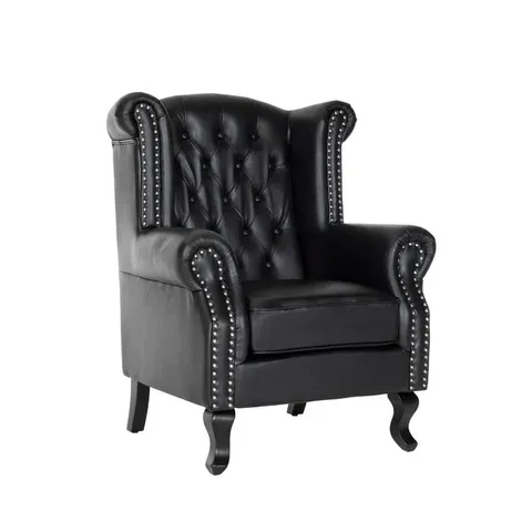 BOXED WINGBACK PANAVISTA CHAIR IN BLACK