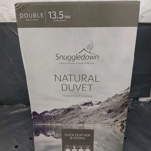 BOXED SNUGGLEDOWN 13.5 TOG DUCK FEATHER & DOWN NATURAL DUVET - DOUBLE