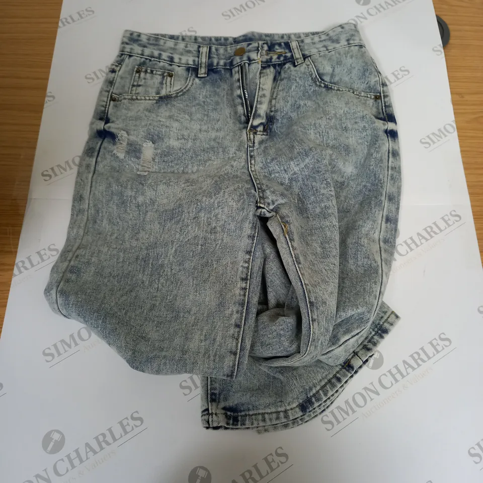 UNBRANDED WASHED DENIM JEANS - S