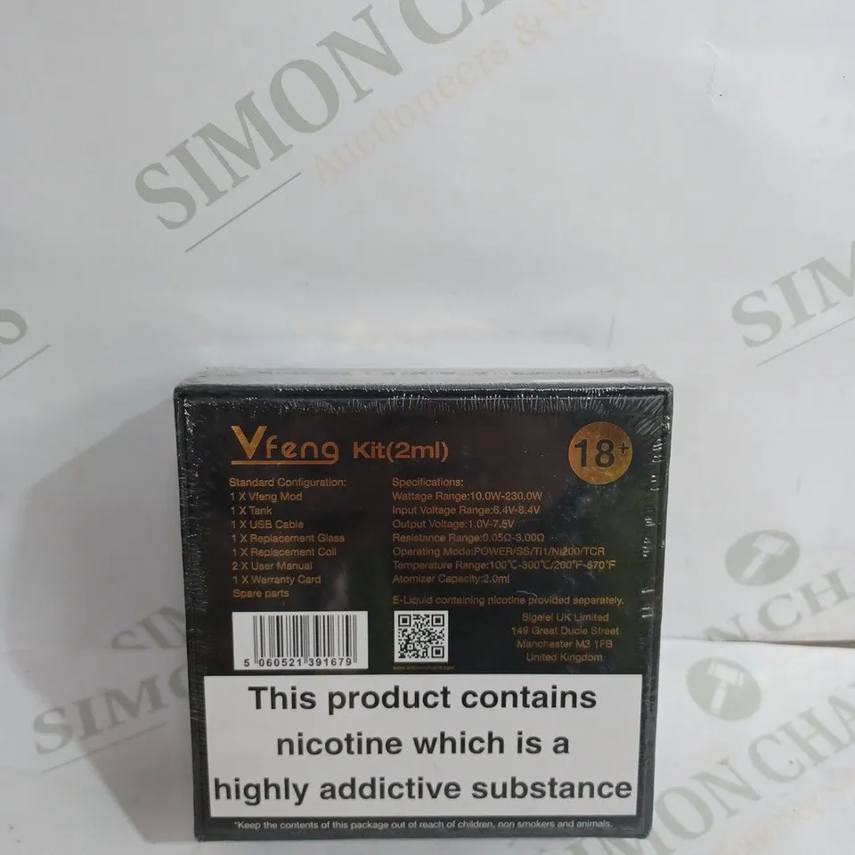 SEALED SNOWWOLF VFENG VAPE KIT IN BLACK 