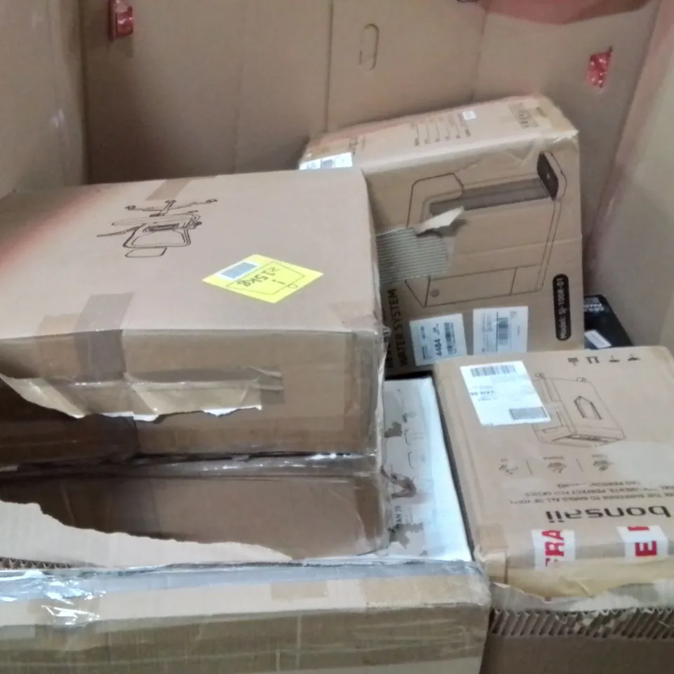 PALLET OF ASSORTED HOUSEHOLD GOODS AND PRODUCTS TO INCLUDE;WHITE BOARD,STOOL CHAIR,PICTURE FRAME