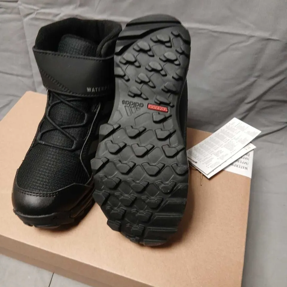 ADIDAS TERREX SNOW CW K JR4188 KIDS' WINTER BOOTS – BLACK, WATERPROOF SIZE 11K