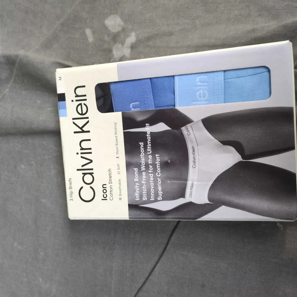 CALVIN KLEIN ICON 3-PACK HIP BRIEFS – MEN’S UNDERWEAR