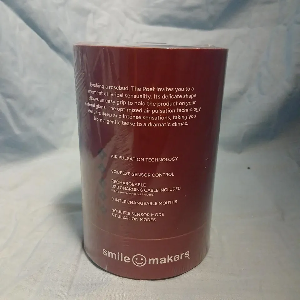 SMILE MAKERS THE POET – RECHARGEABLE AIR PULSATION SEX TOY, BOXED