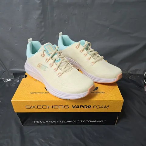 SKECHERS VAPOUR FOAM TRAINERS - WHITE - SIZE 7