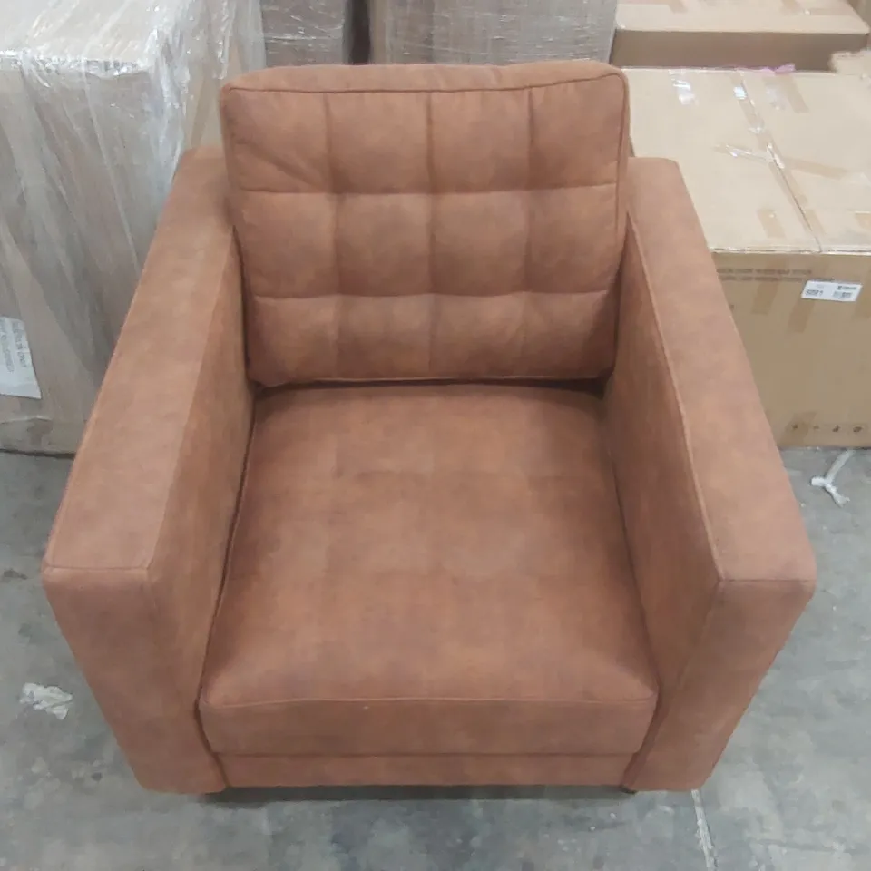 QUALITY DESIGNER UPHOLSTERED ARMCHAIR