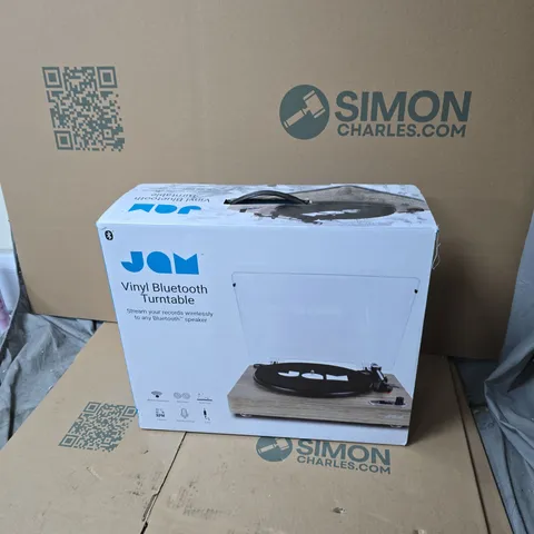 JAM VINYL BLUETOOTH TURNTABLE – BOXED