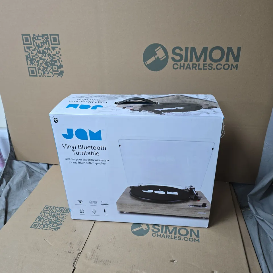 JAM VINYL BLUETOOTH TURNTABLE – BOXED