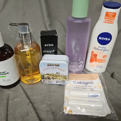 APPROXIMATEY 20 HEALTH AND BEAUTY PRODUCTS TO INCLUDE -NIVEA BODY LOTION - SAVON - AVON MAGIX - ETC