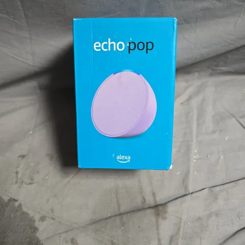 AMAZON ECHO POP PURPLE – COMPACT SMART SPEAKER, BOXED