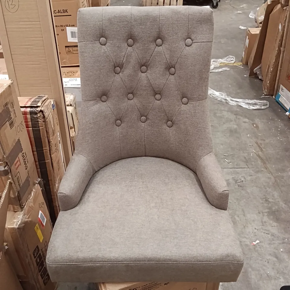 BOXED COLAMY HOME/OFFICE CHAIRS (SET OF 2) - GREY (1 BOX)