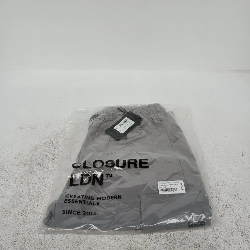 CLOSURE LDN SMART UTILITY CARGO PANT MID GREY SMALL