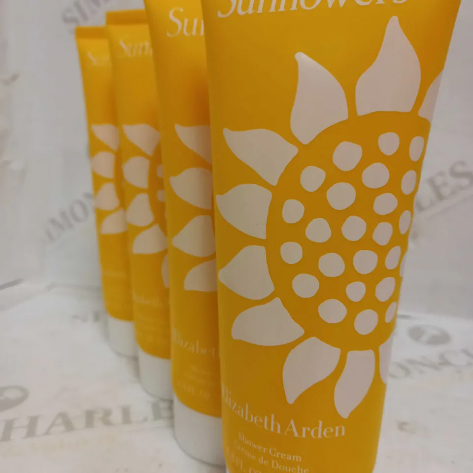 ELIZABETH ARDEN SUNFLOWERS SHOWER CREAM 222ml x4 