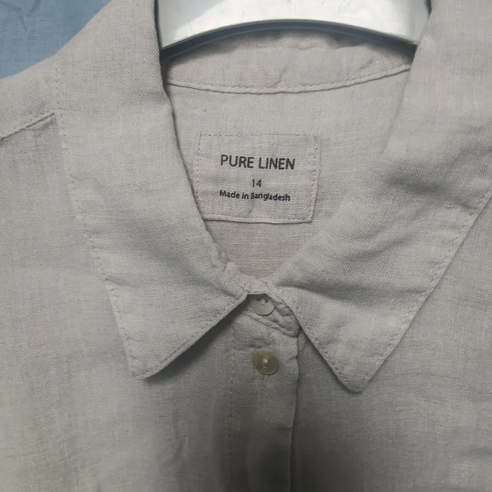 PURE LINEN SHIRT – SIZE 14
