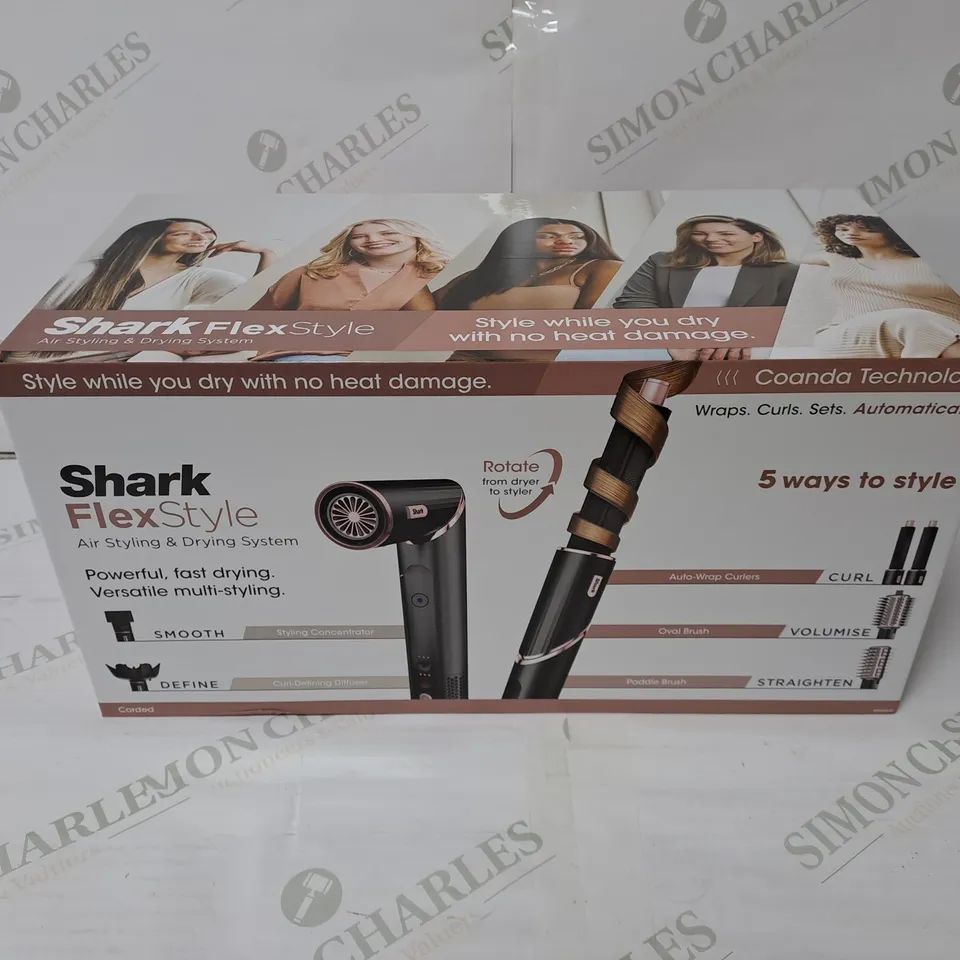 BOXED SHARK FLEXSTYLE HAIR STYLER AND DRYER 