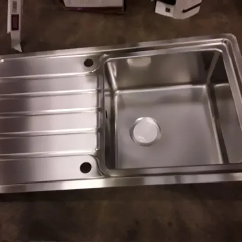 COOKE&LEWIS APOLLONIA 1 BOWL STAINLESS STEEL SINK WITH DRAINER