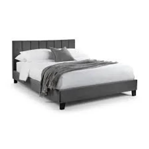 BOXED JULIAN BOWEN ROSA VELVET BED FRAME 90cm - GREY (1 BOX)
