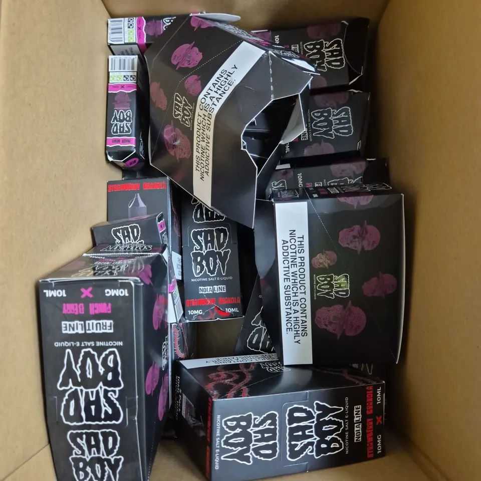 APPROXIMATELY 12 SAD BOY E-LIQUID MULTIPACKS