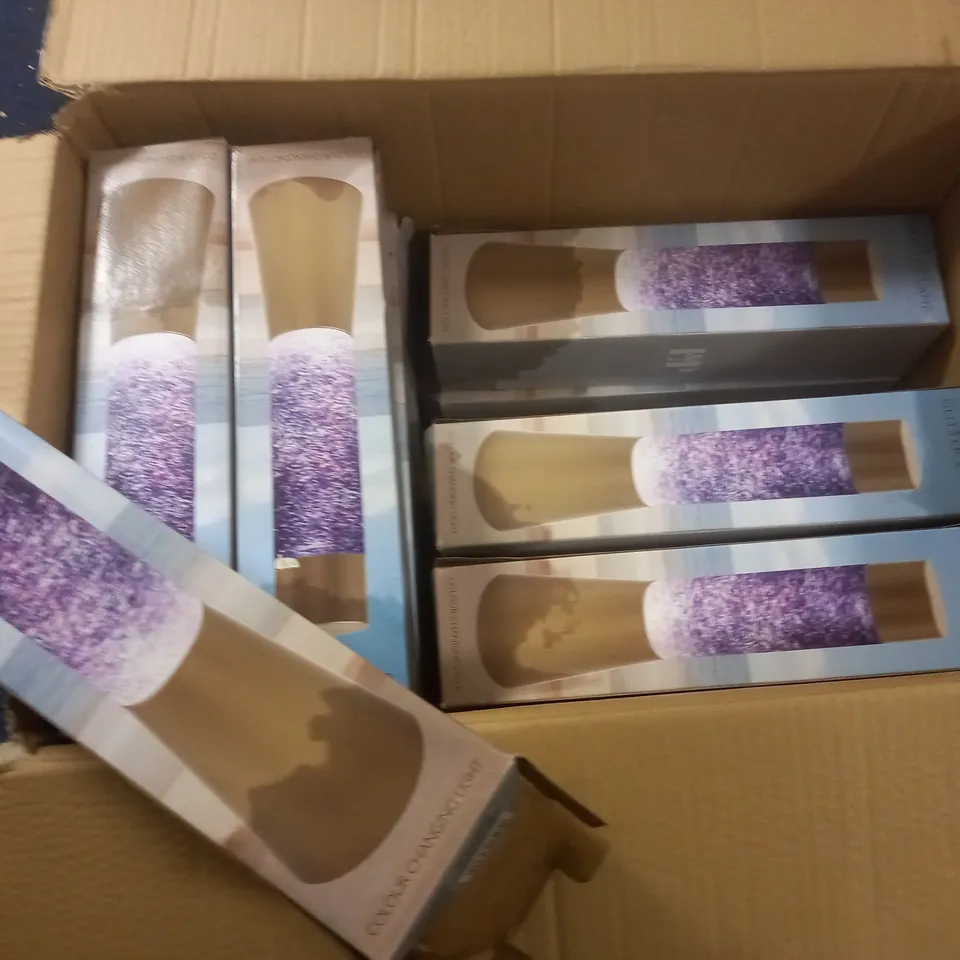 LOT OF 15 COLOUR CHANGING GLITTER LAMPS / COLLECTION ONLY