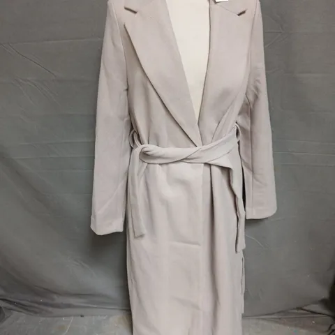 NEW LOOK TALL OPEN FRONT BELTED COAT - UK 10