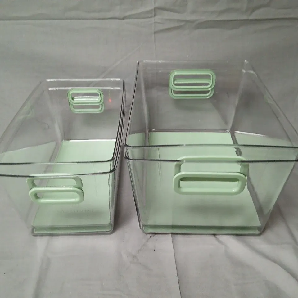 COOKS ESSENTIALS SET OF 4 STACKABLE STORAGE TUBS