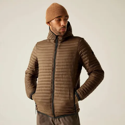 REGATTA PUFFER JACKET RIGAIN NUT BROWN/BLACK XL