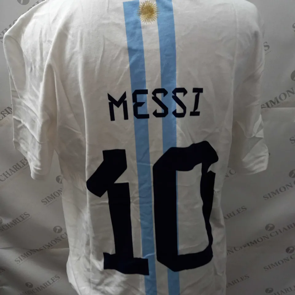 ARGENTINA FC PRINTED MESSI 10 T-SHIRT SIZE S