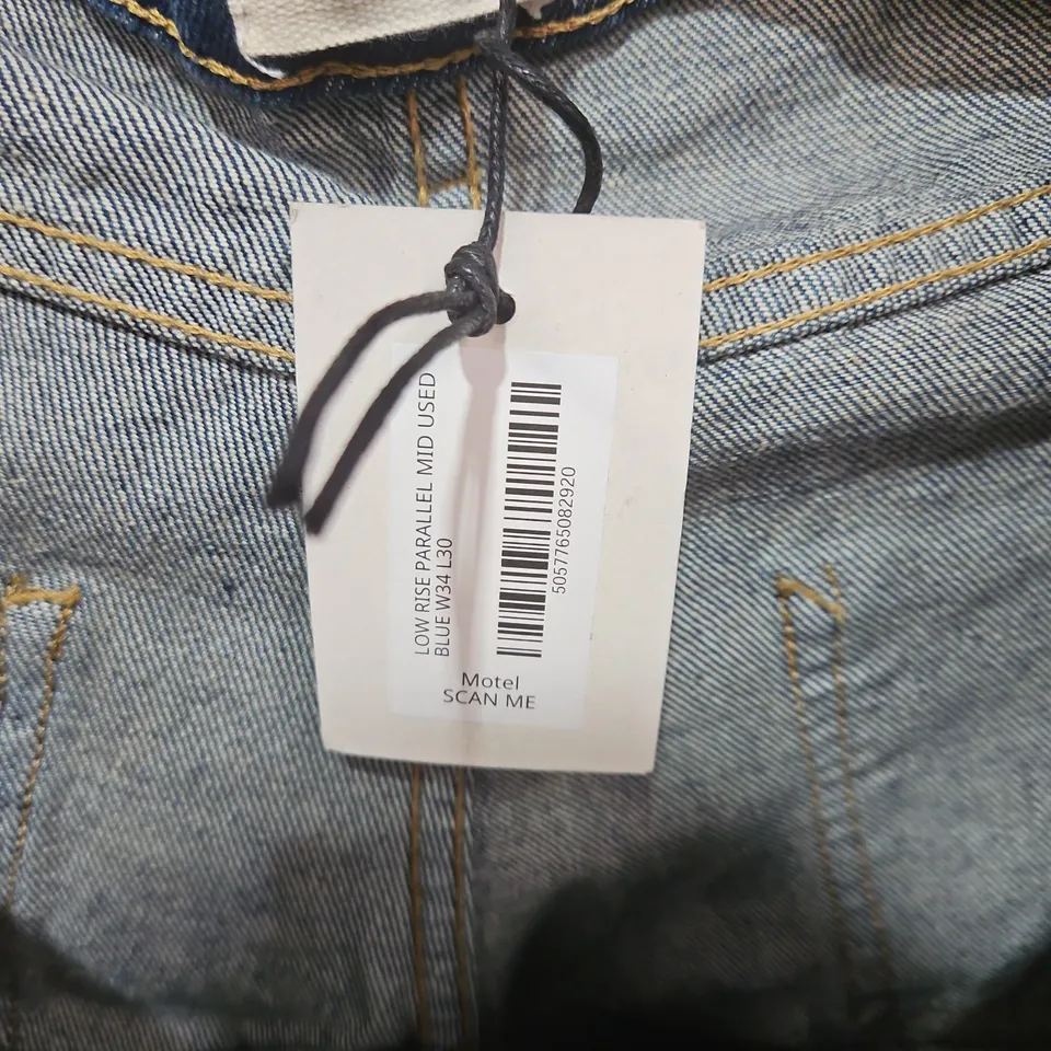 MOTEL DENIM WOMEN'S DENIM JACKET – BLUE WAIST 34 L30 