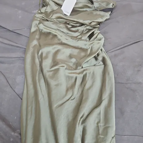 SIX STORIES OLIVE GREEN MAXI DRESS, UK 8