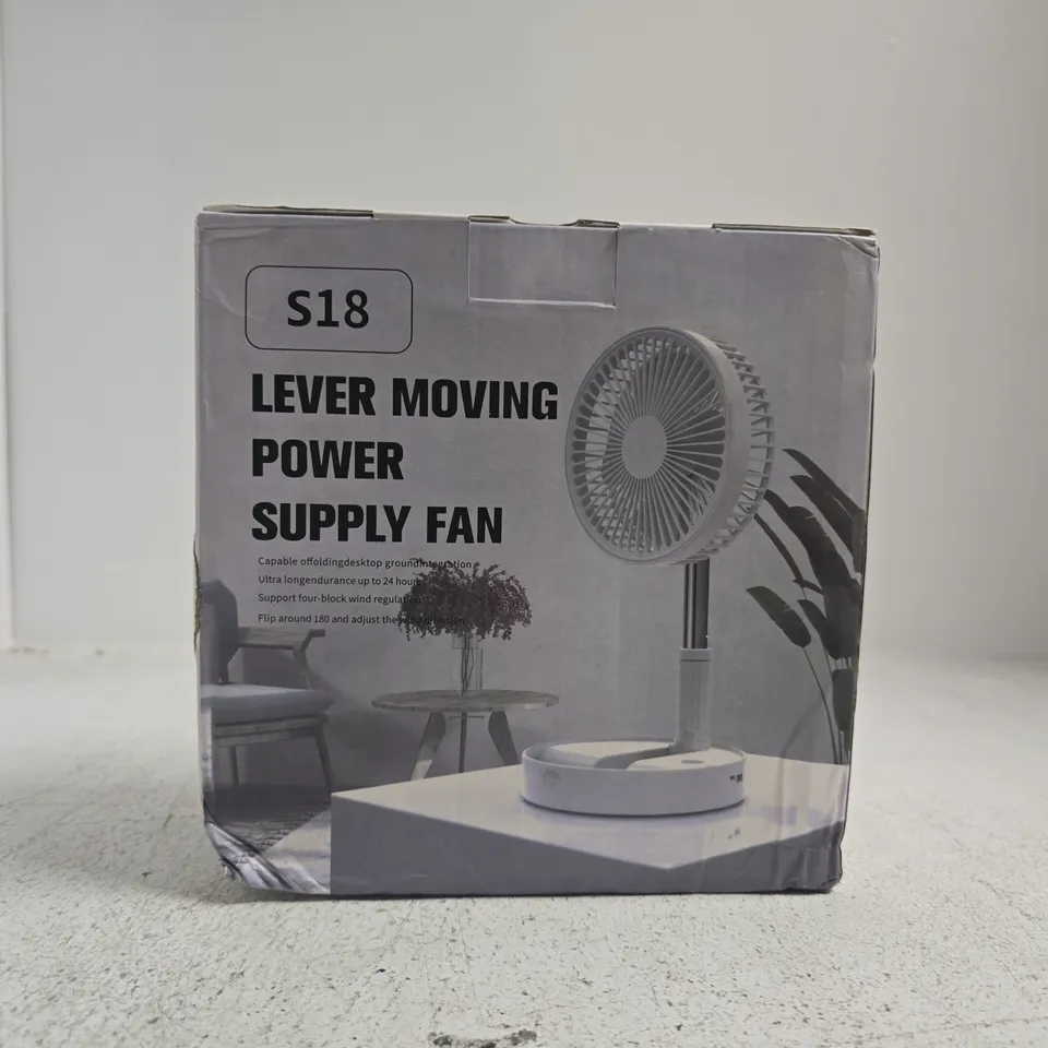 BOXED S18 LEVER MOVING POWER SUPPLY FAN