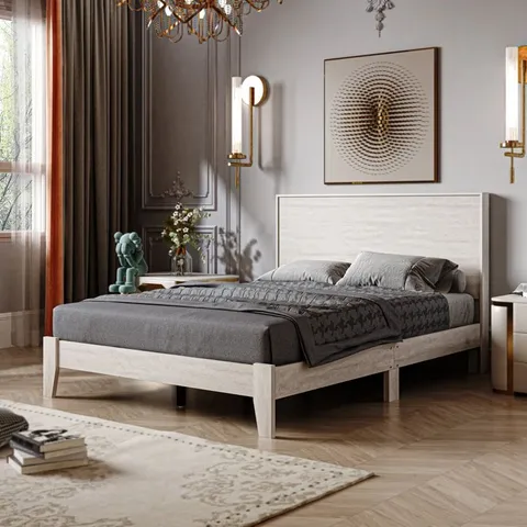 BOXED ABBYVILLE MILTON DOUBLE PLATFORM BED (1 BOX)