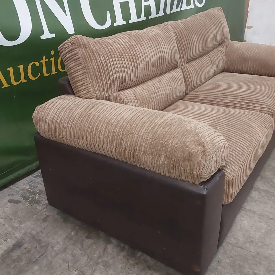 ARMSTRONG 3 SEATER SOFA - BROWN RRP £599