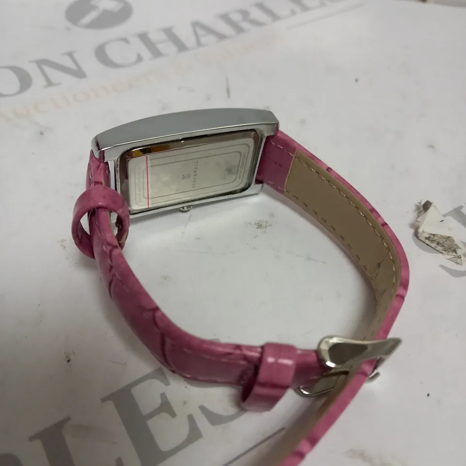 LADIES STOCKWELL WATCH – TEXTURED DIAL WITH SUB DIAL MINUTE HAND – LEATHER STRAP
