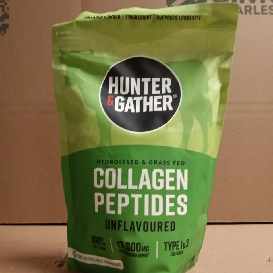 HUNTER & GATHER COLLAGEN PEPTIDES UNFLAVOURED – POWDER SUPPLEMENT - 400g