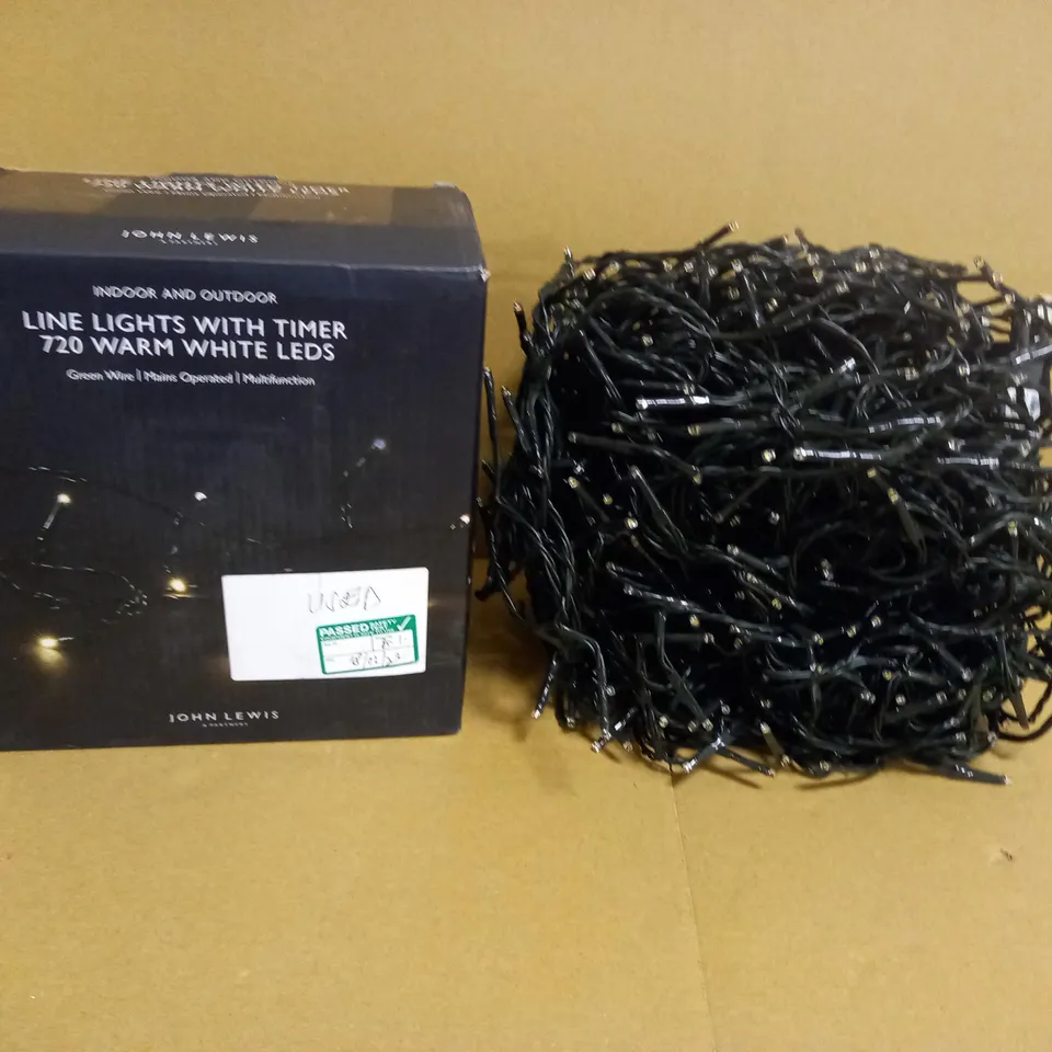 LINE LIGHTS WITH TIMER 720 WARM WHITE LEDS
